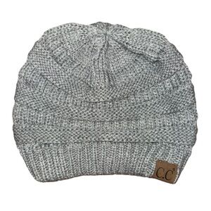 C.C. Beanie Light Gray One Size Unisex NWOT